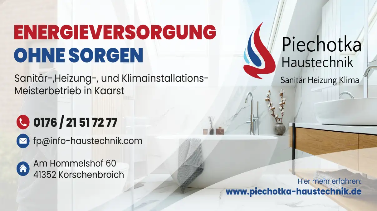 Piechotka Haustechnik – Meisterbetrieb für Sanitär, Heizung und Klima in Kaarst & Korschenbroich